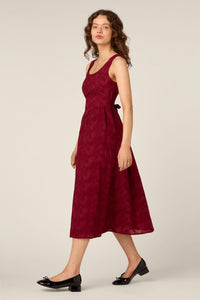 Princess Highway - Bethany Broderie Midi Dress - red
