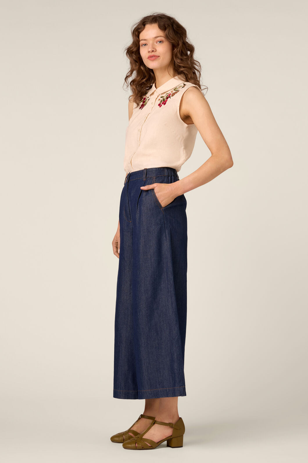 Princess Highway - Joe Classic Denim Culotte - blue-denim