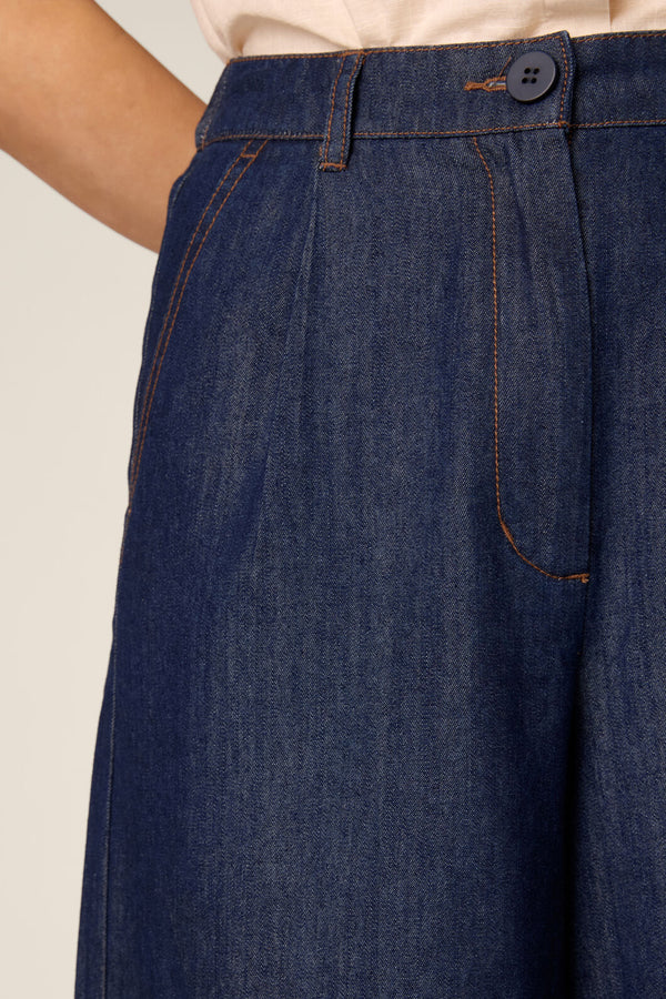 Princess Highway - Joe Classic Denim Culotte - blue-denim
