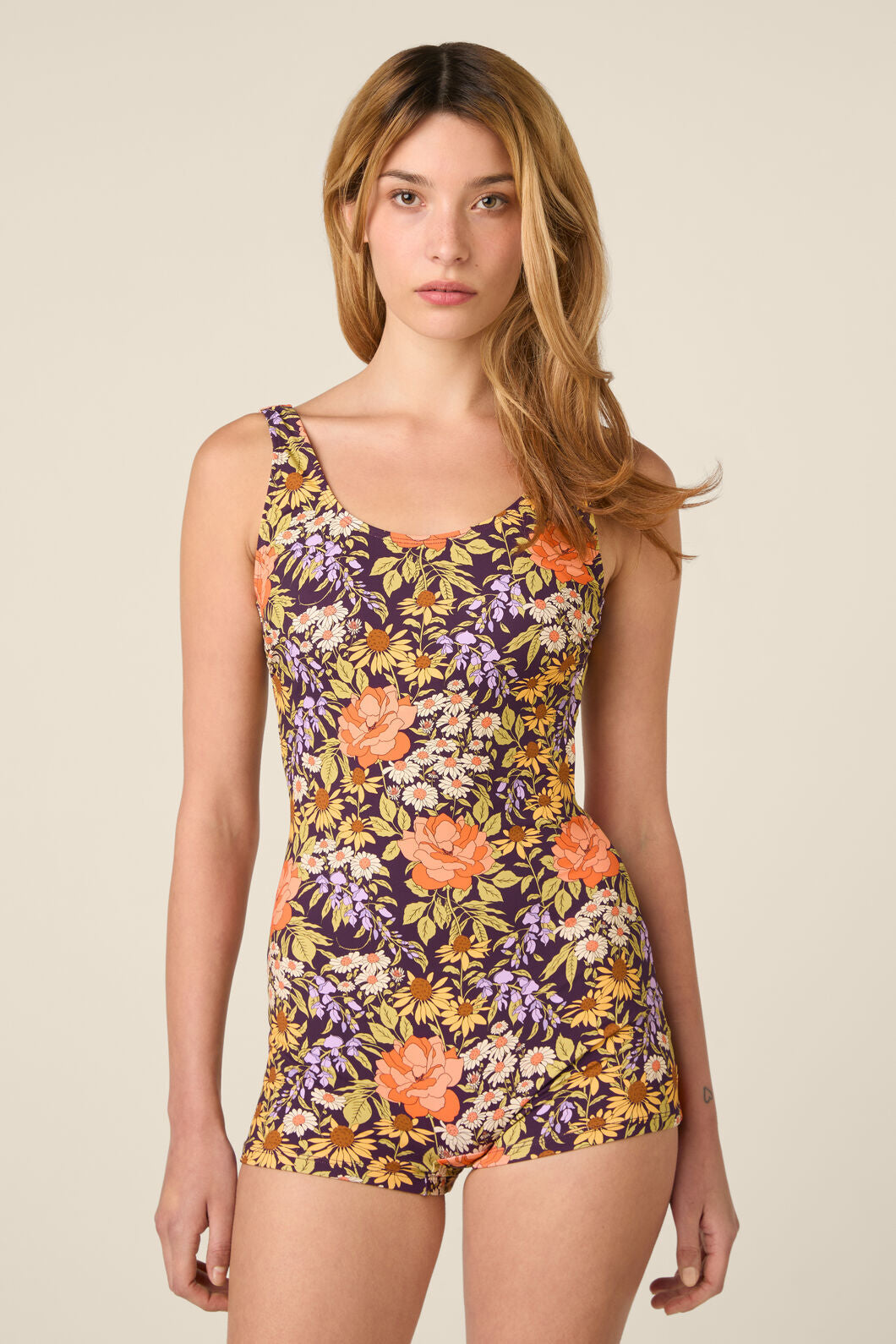 Princess Highway - Adelaide Boyleg One Piece - plum