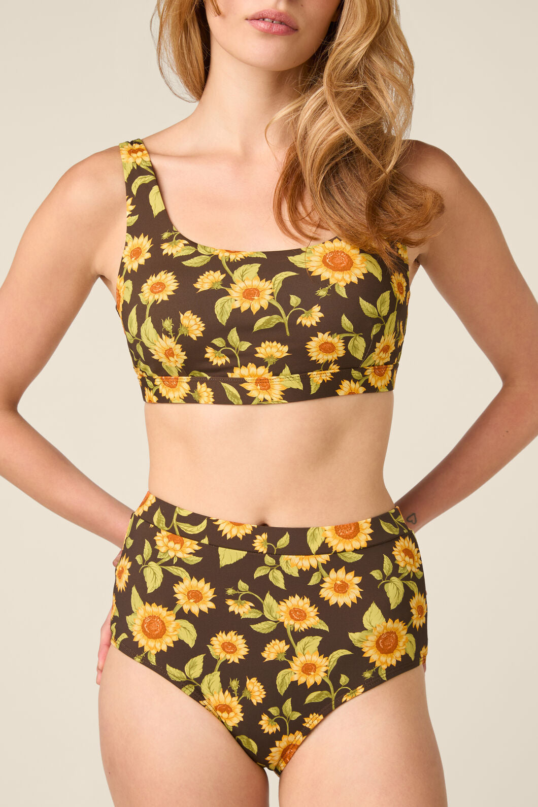 Princess Highway - Sunflower Bikini Bottom - chocolate