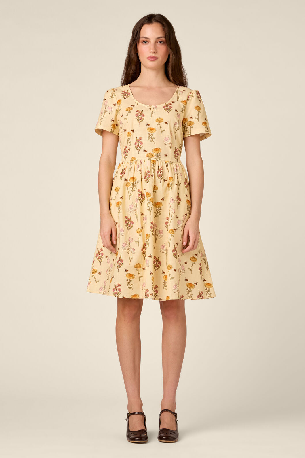 Princess Highway - Native Bee & Flora Dress - lemon