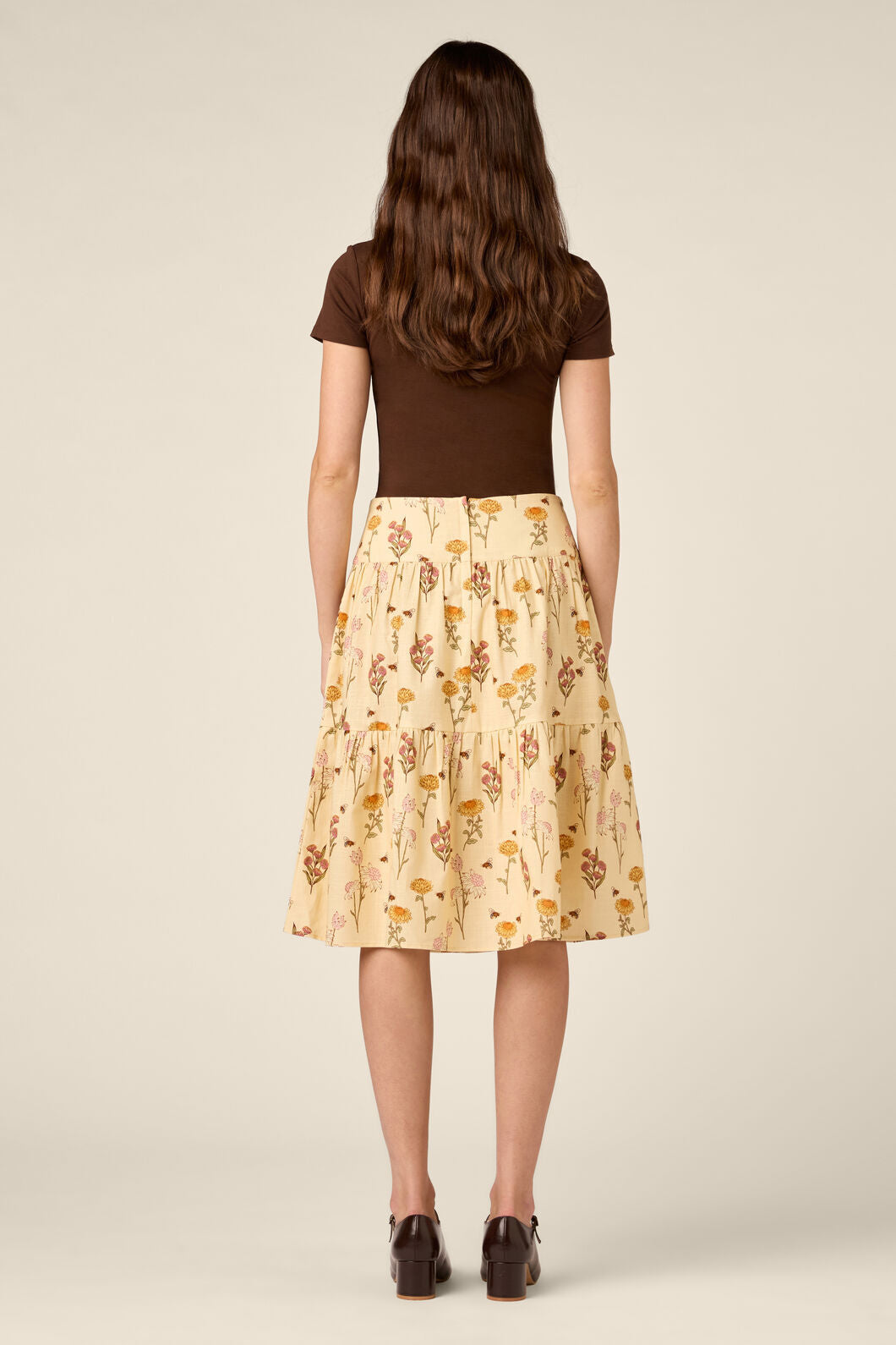 Princess Highway - Native Bee & Flora Skirt - lemon