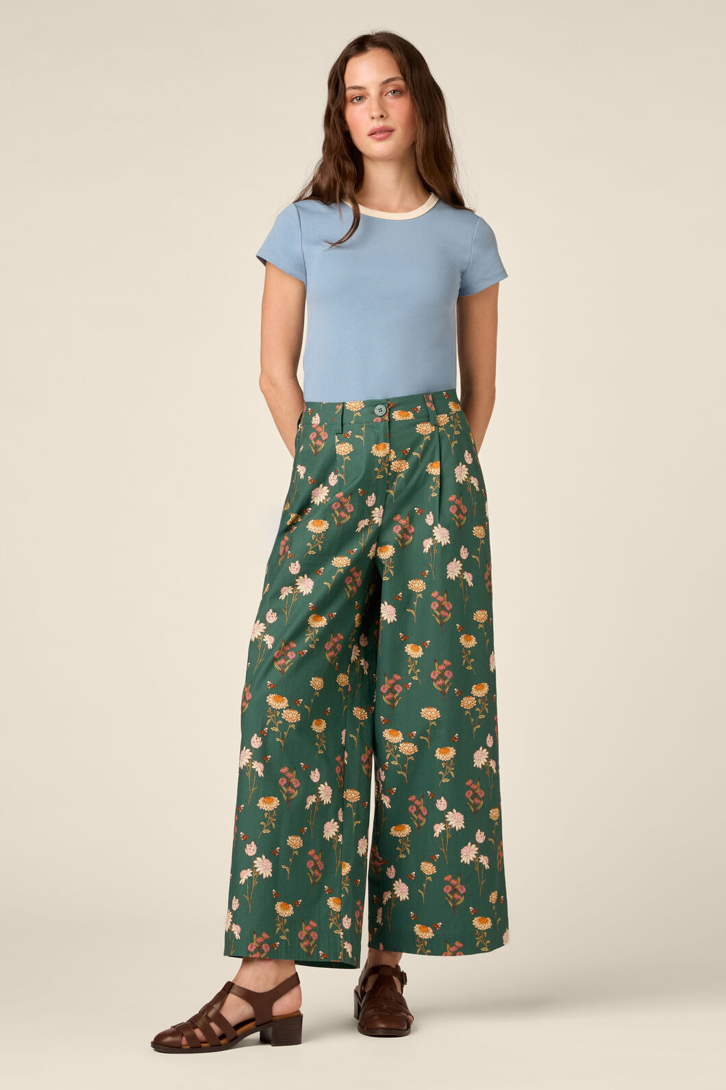 Princess Highway - Native Bee & Flora Pant - green