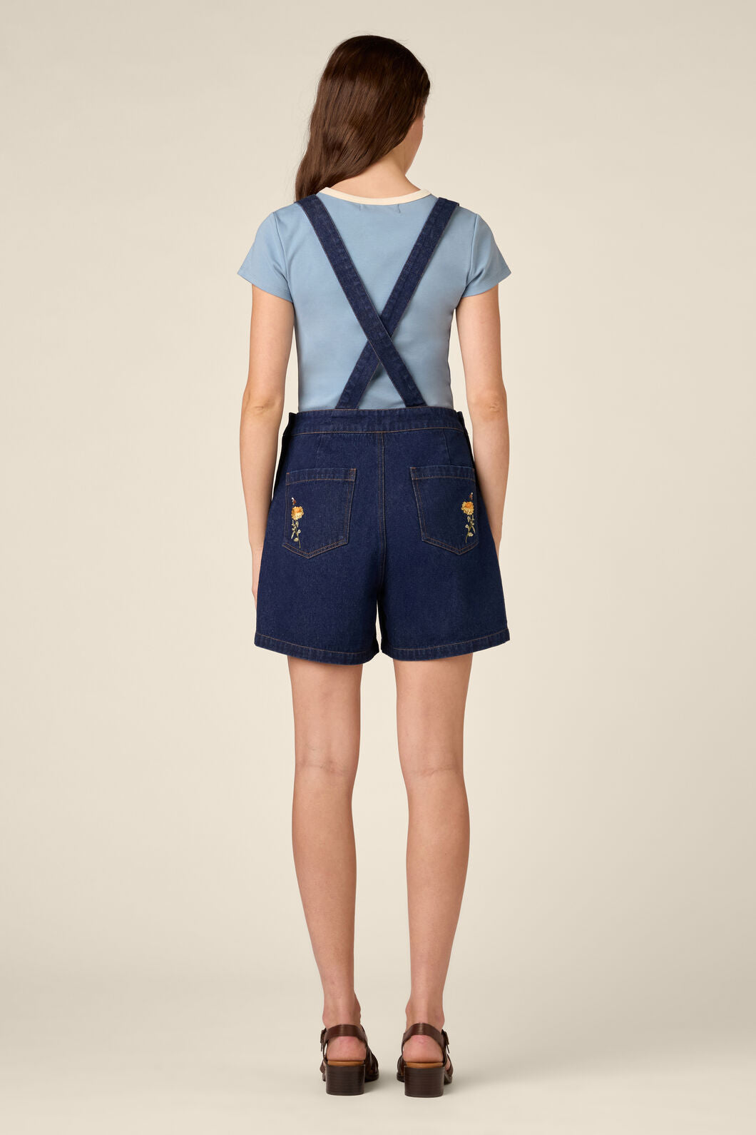 Princess Highway - Strawflower Short Overall - blue-denim