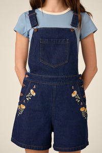 Princess Highway - Strawflower Short Overall - blue-denim