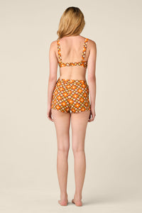 Princess Highway - Mimi Geo Bikini Top - chocolate