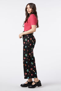 Princess Highway - Serena Flora Pant - black
