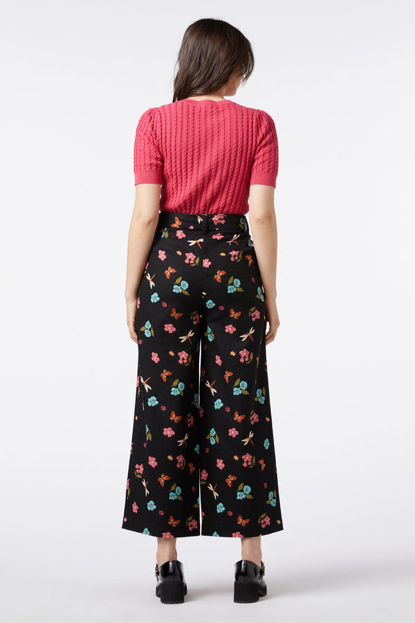 Princess Highway - Serena Flora Pant - black