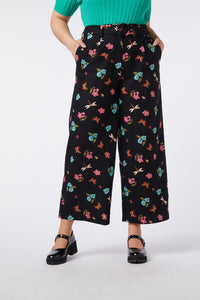 Princess Highway - Serena Flora Pant - black