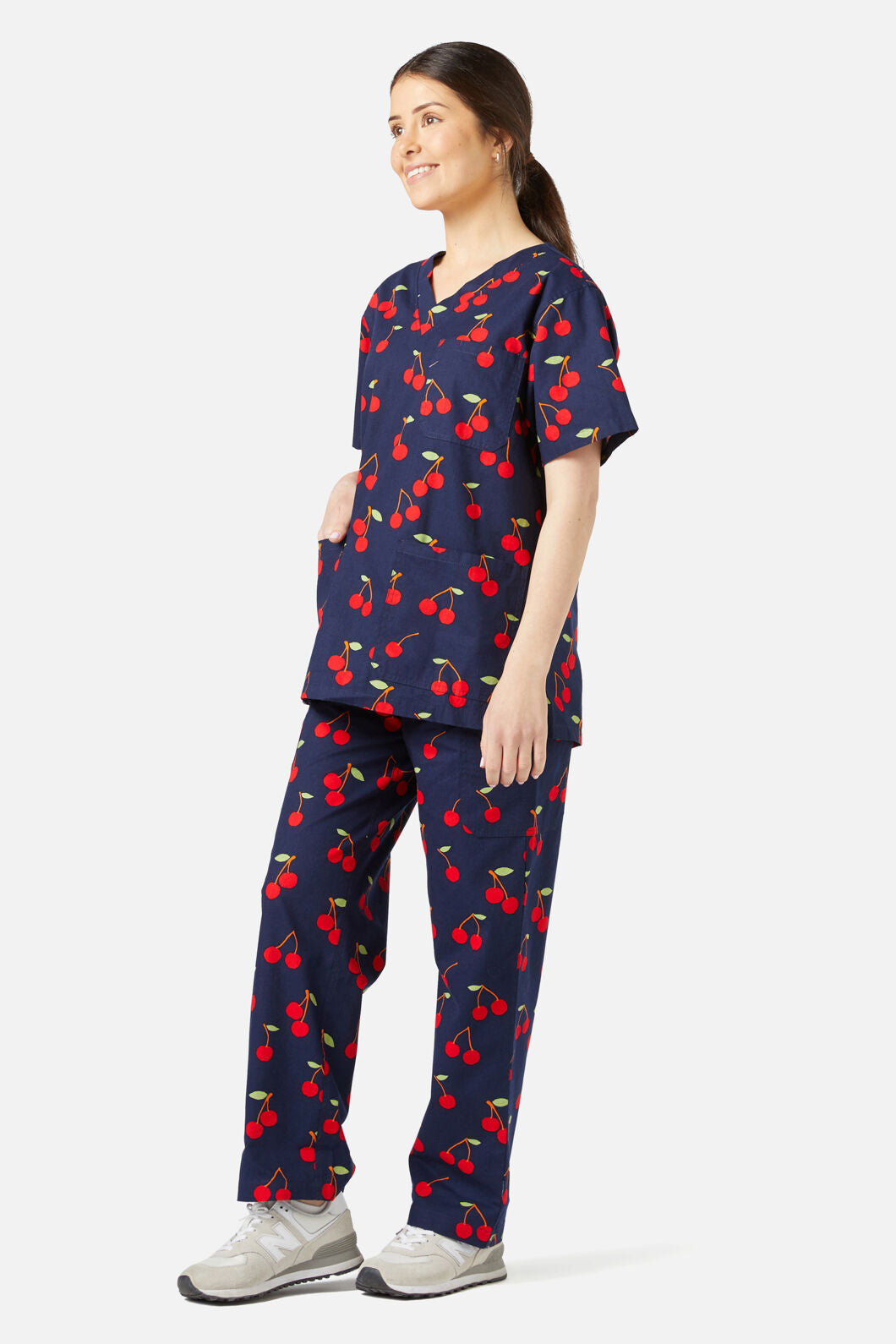 Princess Highway - Sweet Cherry Scrub Set - navy