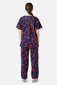 Princess Highway - Sweet Cherry Scrub Set - navy