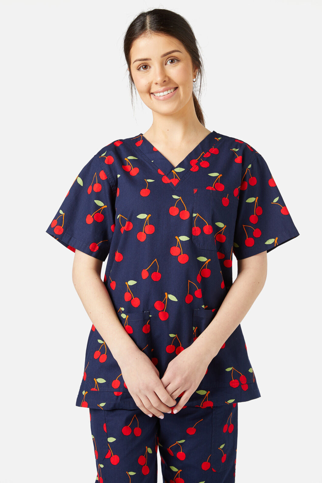 Princess Highway - Sweet Cherry Scrub Set - navy