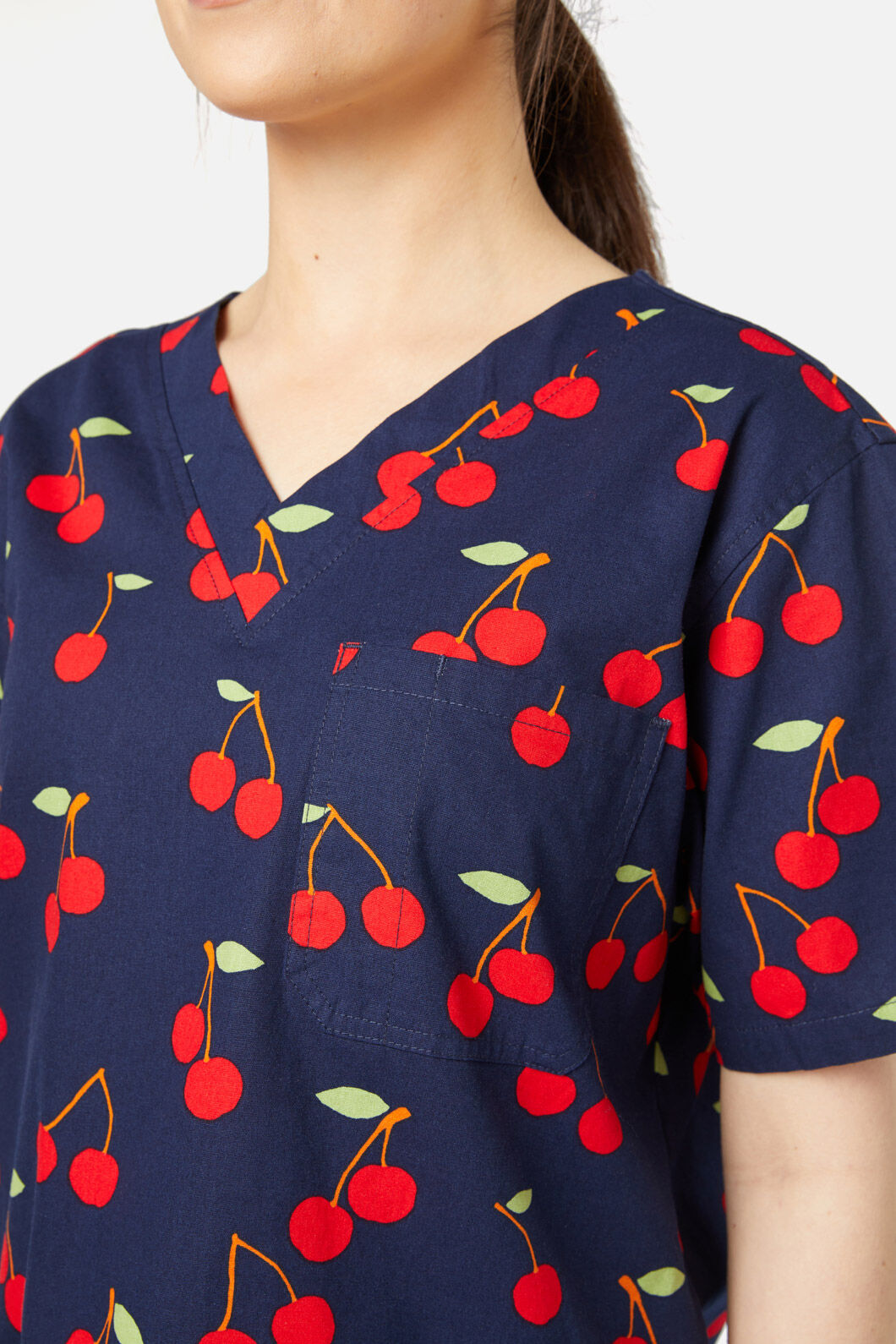 Princess Highway - Sweet Cherry Scrub Set - navy