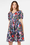 Princess Highway - Luna Snake Dress - navy