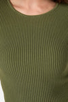 Maya Ruffle Rib Knit Top