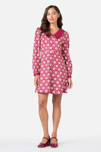 Princess Highway - Megan Cute Collar Mini Dress - berry