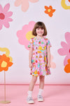 Princess Highway - Fairies Kids Skater Dress - pink