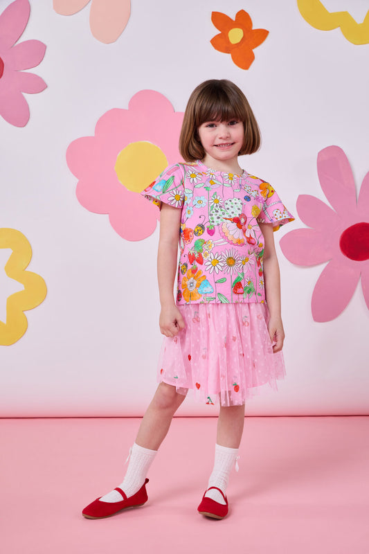 Princess Highway - Fairies Kids Flutter Tee - pink