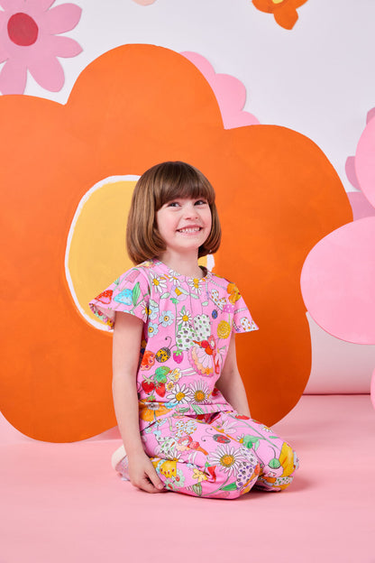 Princess Highway - Fairies Kids Flutter Tee - pink