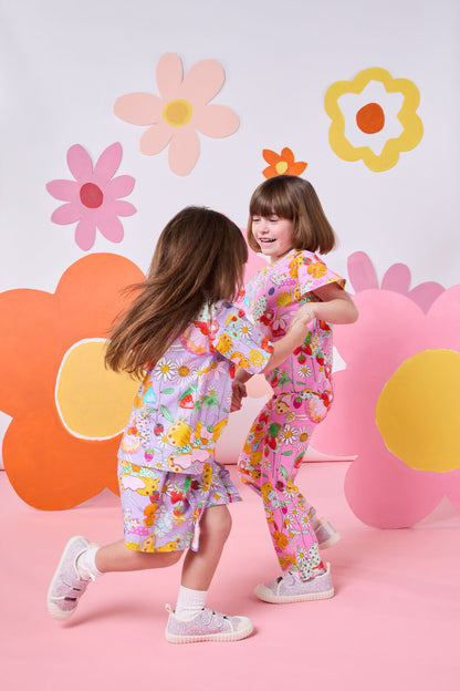 Princess Highway - Fairies Kids Frill Shorts - lilac