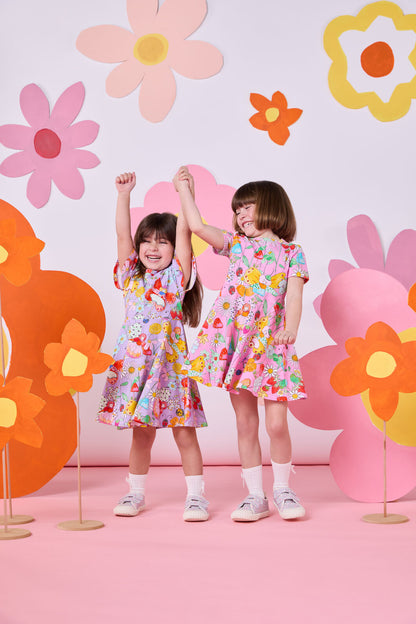 Princess Highway - Fairies Kids Flutter Dress - lilac