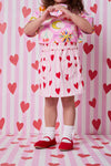 Princess Highway - Heart Stripe Kids Skirt - pink