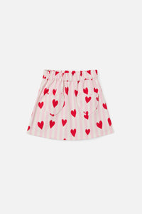 Princess Highway - Heart Stripe Kids Skirt - pink