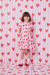 Princess Highway - Heart Stripe Kids Dress - pink