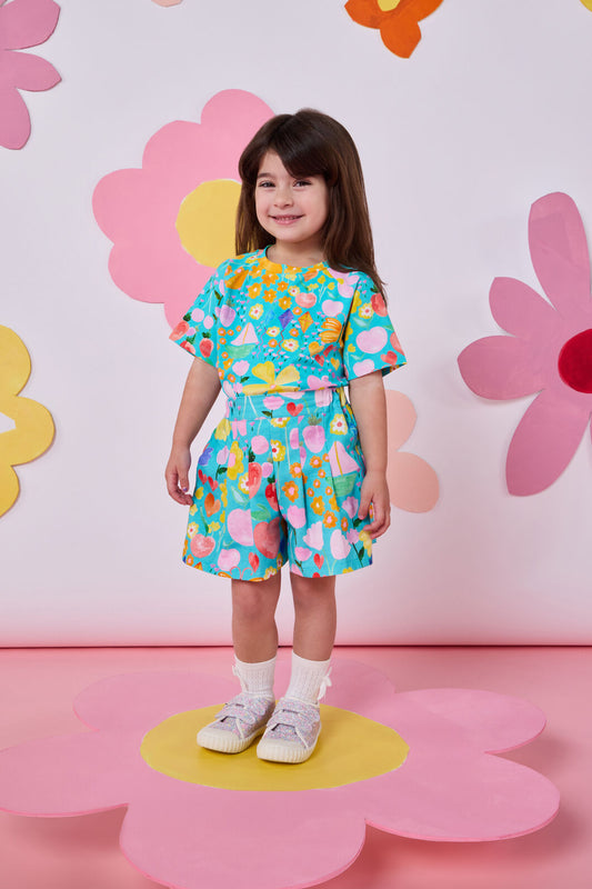 Princess Highway - Pretty Things Kids Pleat Short - green