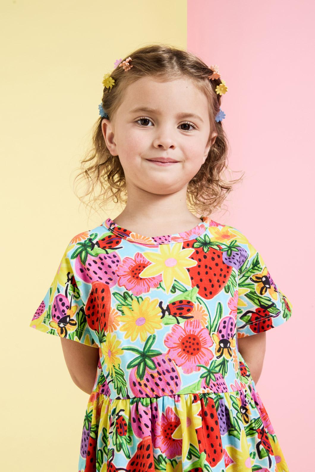 Princess Highway - Ladybug Kids Dress - blue