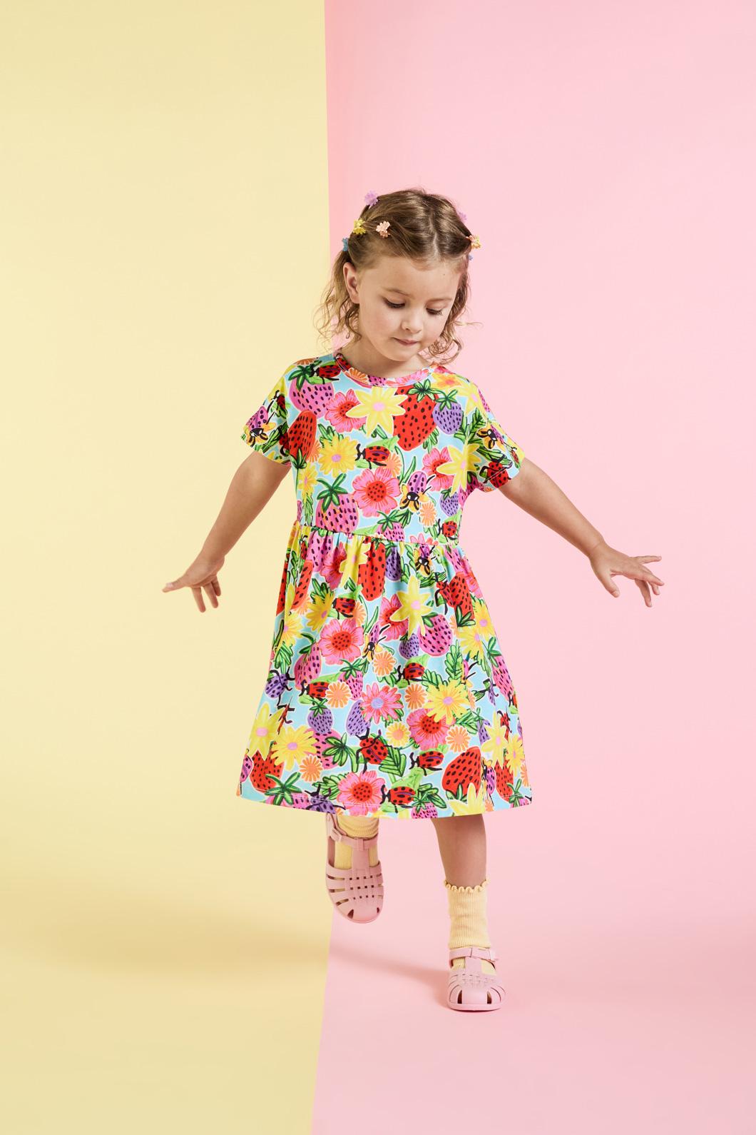 Princess Highway - Ladybug Kids Dress - blue