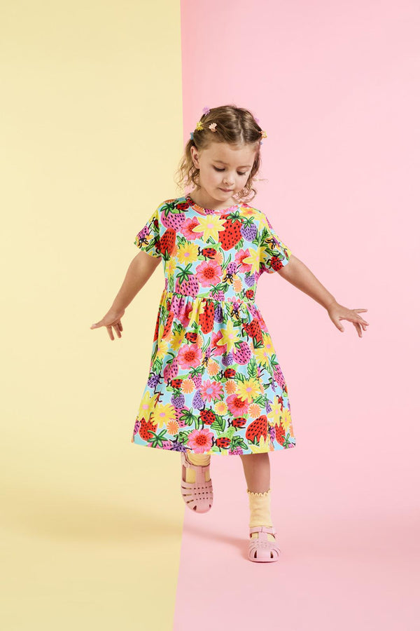 Princess Highway - Ladybug Kids Dress - blue