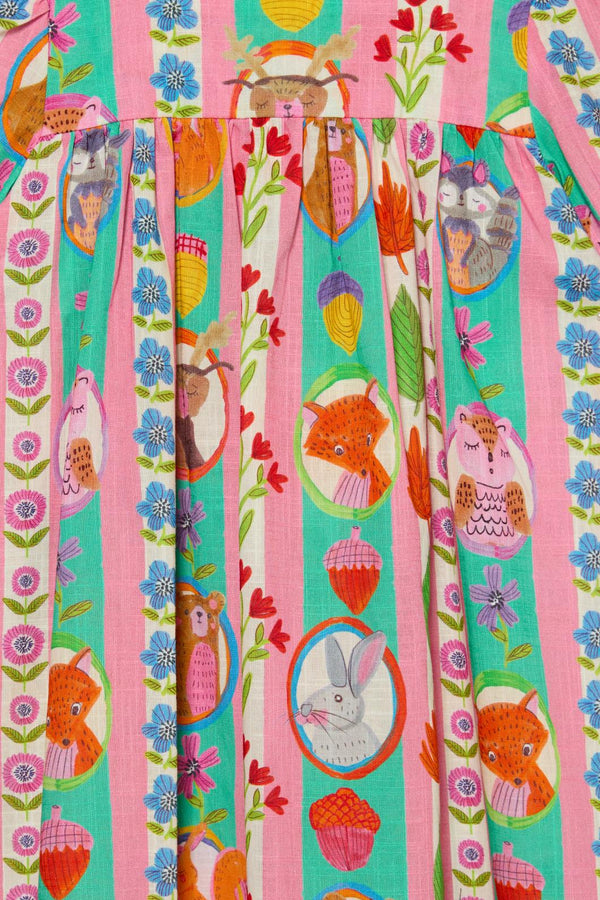 Princess Highway - Woodland Stripe Kids Dress - multi