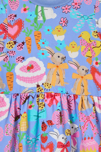 Princess Highway - Bunny Love Kids Dress - blue