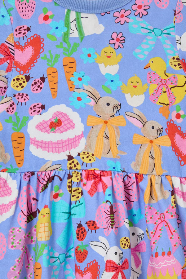 Princess Highway - Bunny Love Kids Dress - blue