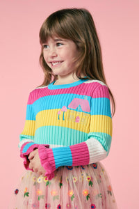 Princess Highway - Cottage Stripe Kids Rib Top - multi