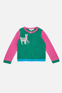 Princess Highway - Llama Kids Cardigan - multi