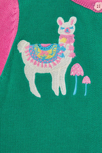 Princess Highway - Llama Kids Cardigan - multi