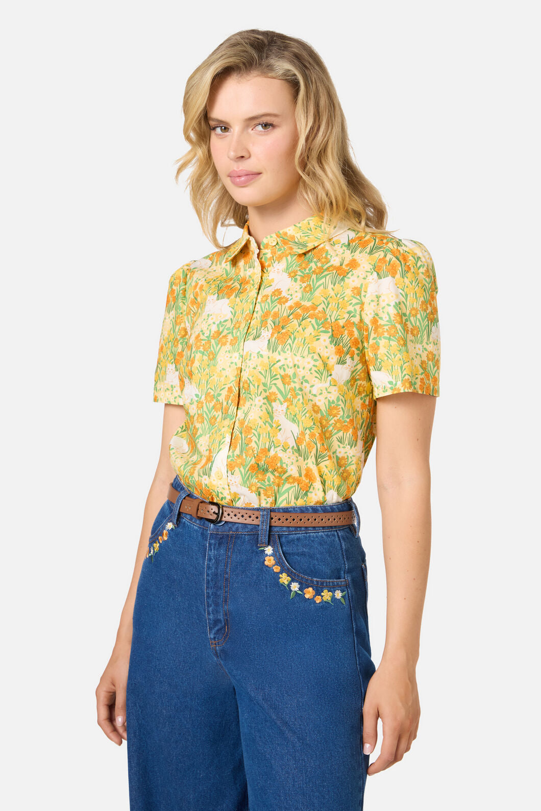 Princess Highway - Tan Cut Out Belt - tan