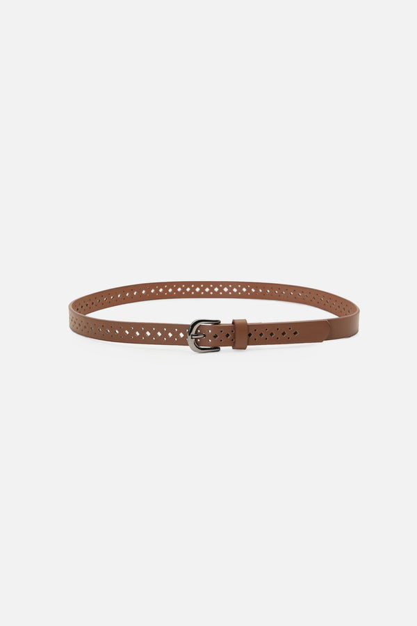 Princess Highway - Tan Cut Out Belt - tan