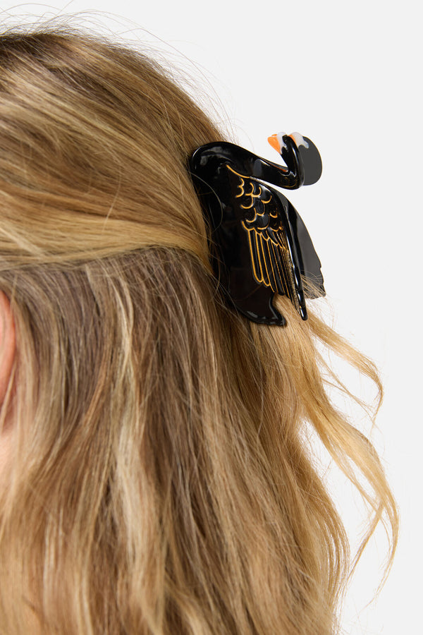 Princess Highway - Black Swan Claw Clip - black