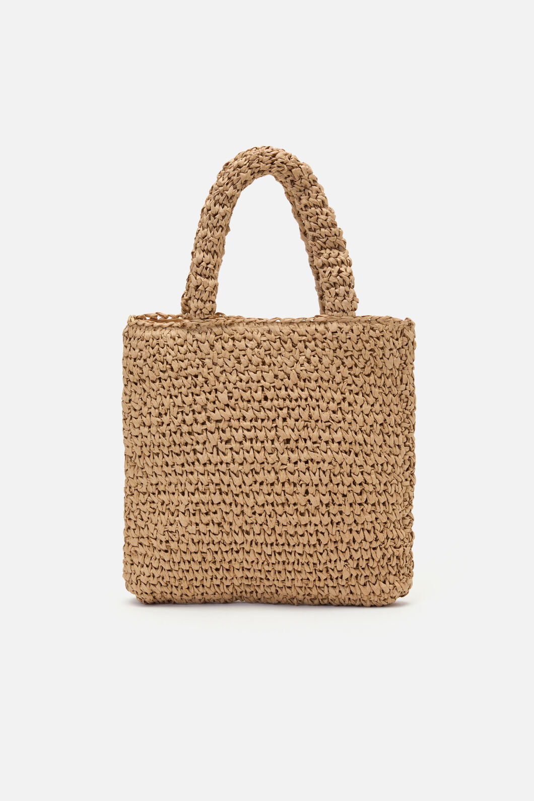 Princess Highway - Daisy Embroidery Straw Bag - tan