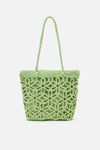 Princess Highway - Mint Flower Straw Bag - mint