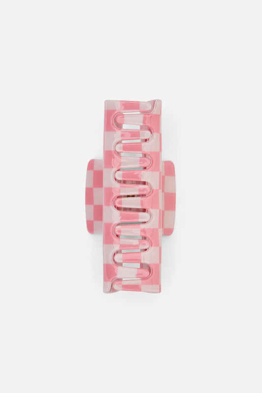 Princess Highway - Gingham Claw Clip - pink