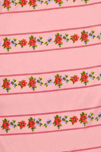 Princess Highway - Gingham Floral Soft Cotton Sca - pink