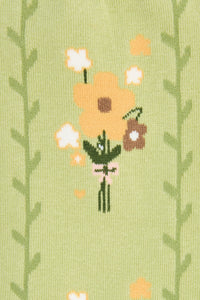 Princess Highway - Cute Flower Bunch Socks - green