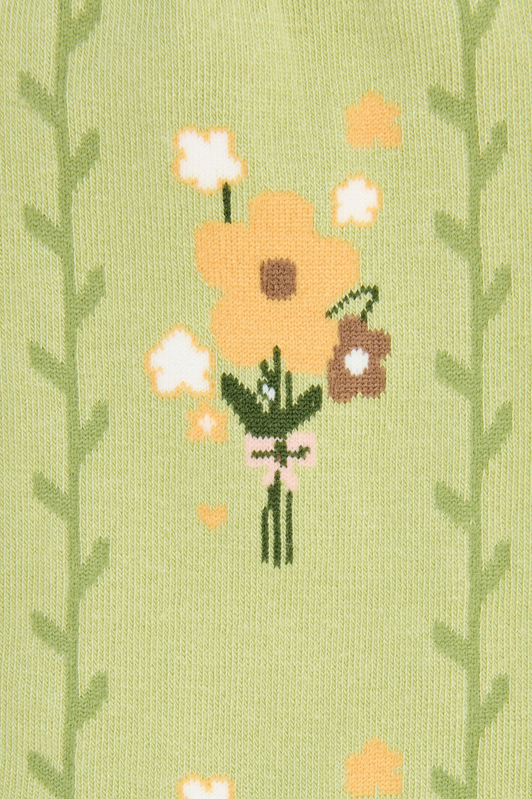 Princess Highway - Cute Flower Bunch Socks - green