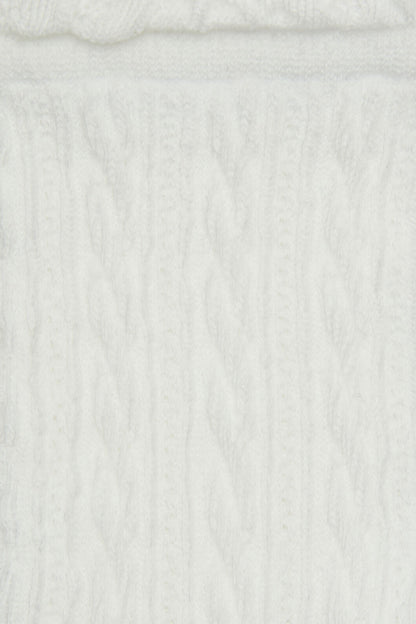 Princess Highway - White Textured Frill Sock - white