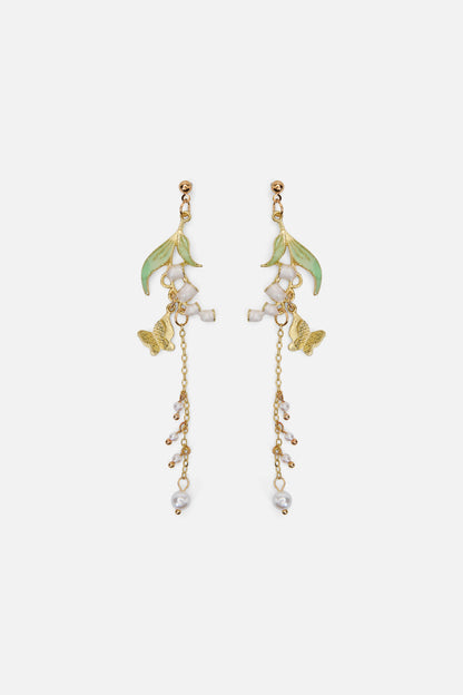 Princess Highway - Butterfly Drop Earrings - gold